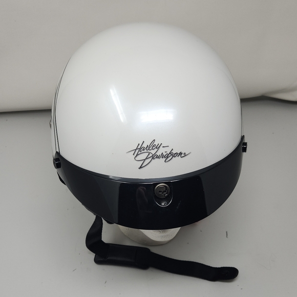 Harley Davidson 1/2 Helmet Large Destination Ear flaps & Visor - Picture 2 of 13